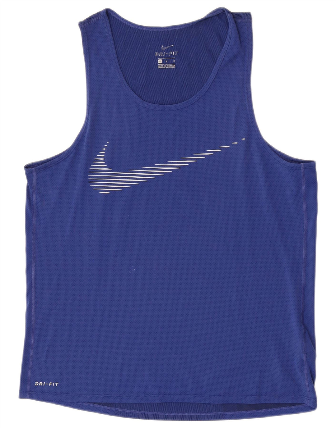 Męska kamizelka z grafiką Nike Dri Fit, średni niebieski poliester
