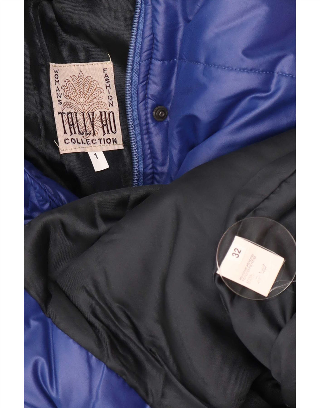 Damski płaszcz oversize Tally Ho EU 32 2XS Niebieski poliester