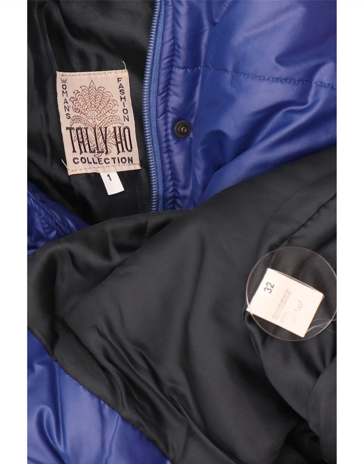Damski płaszcz oversize Tally Ho EU 32 2XS Niebieski poliester