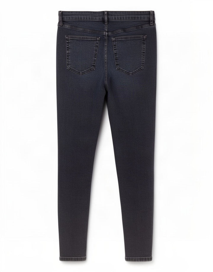 Damskie jeansy Skinny Topshop W34 L32 Granatowy poliester