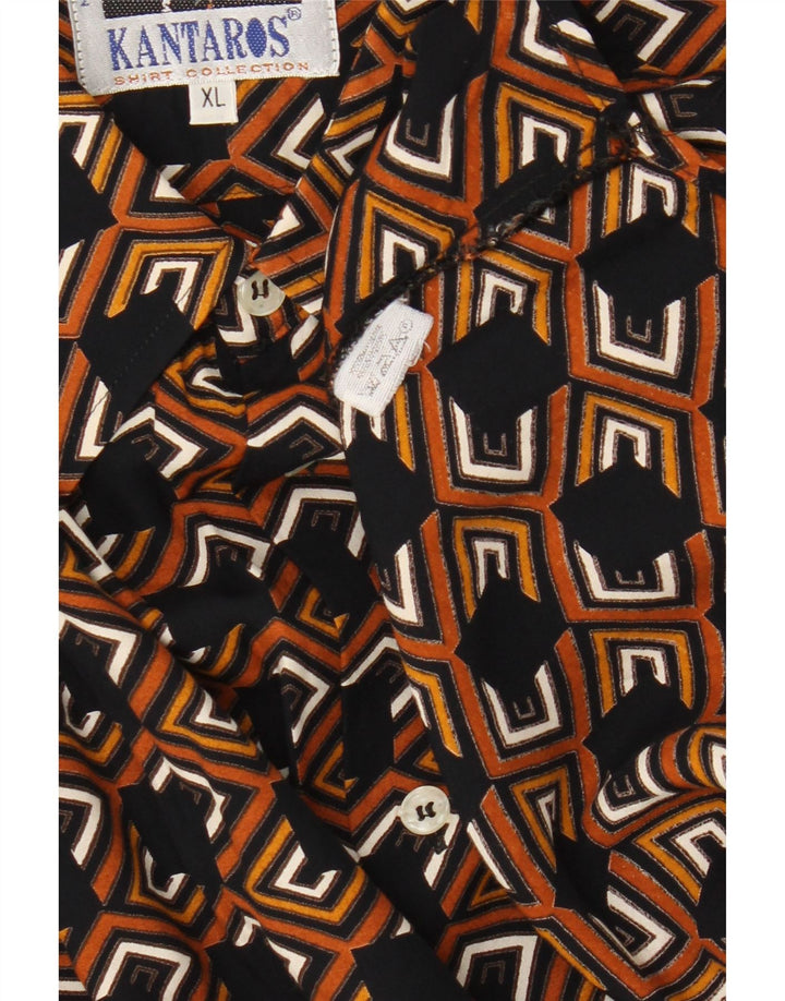 Koszula męska Kantaros XL wielobarwna geometryczna wiskoza