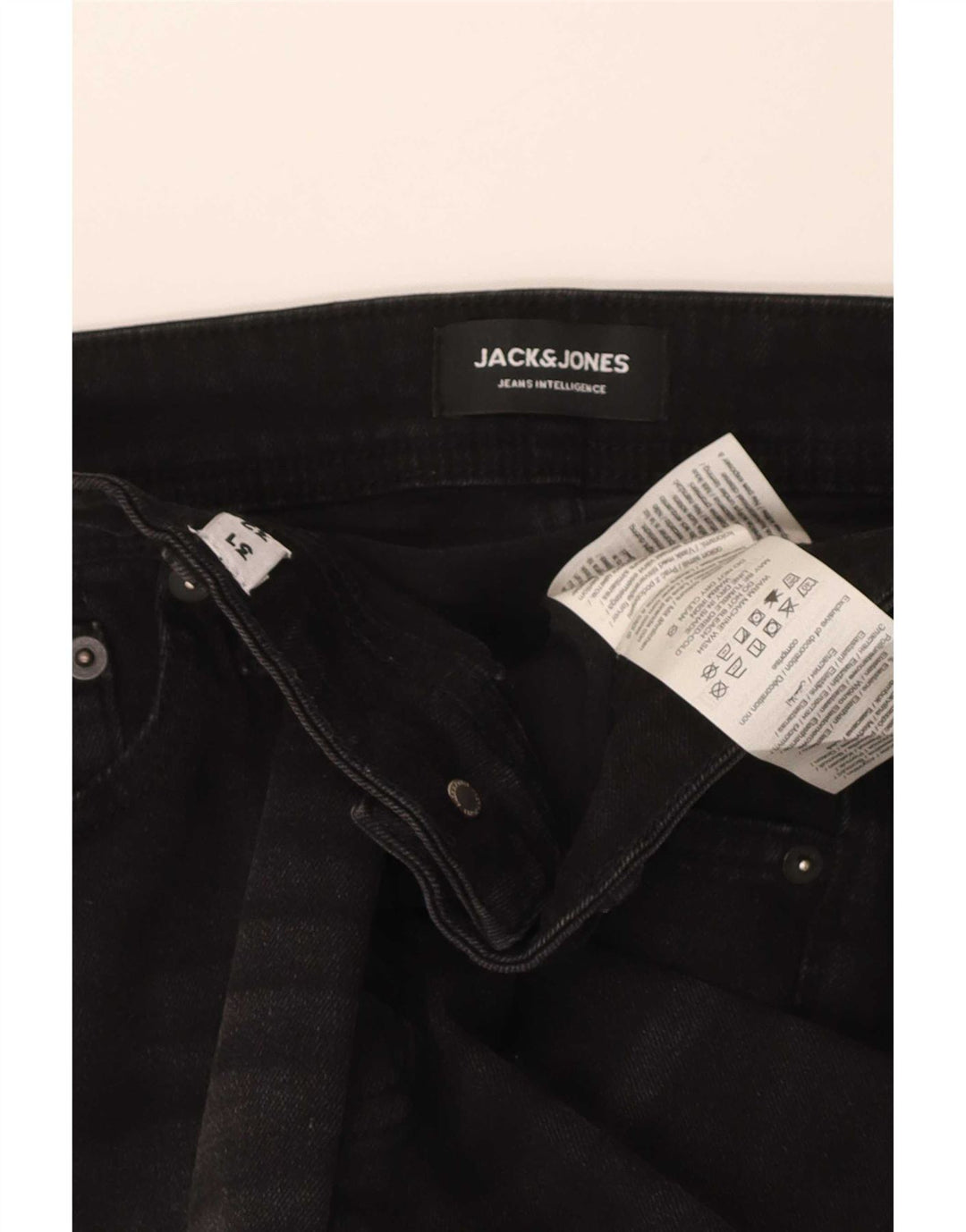 Męskie jeansy Jack & Jones GLENN Slim W31 L32 Czarne bawełniane