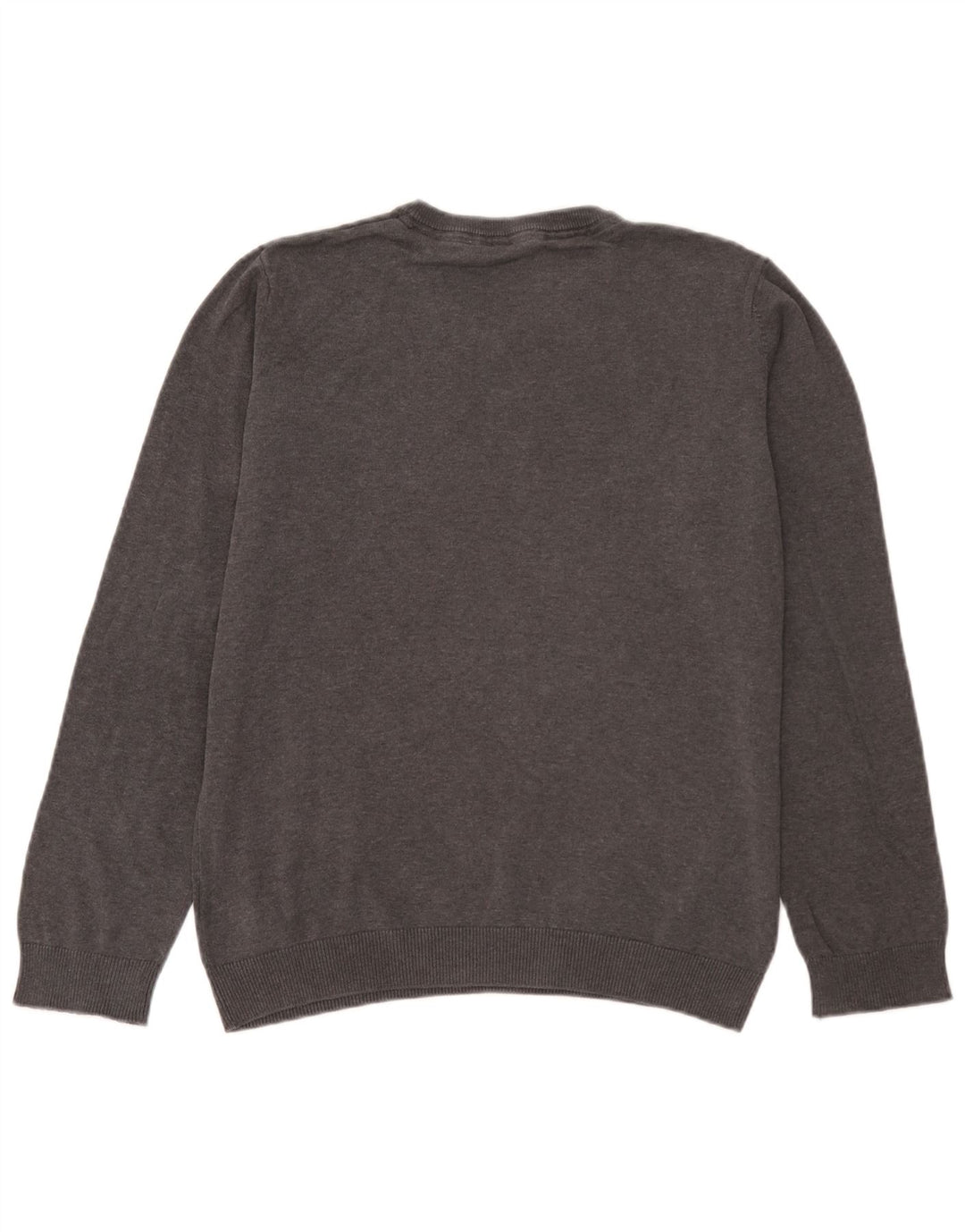 Marks & Spencer Chłopięcy sweter z dekoltem w kształcie litery V, 14-15 lat, szary, bawełniany