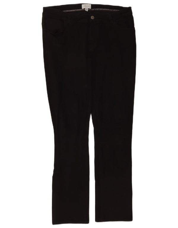 Damskie spodnie typu slim casual Jigsaw UK 12 Medium W32 L30 Czarna wiskoza