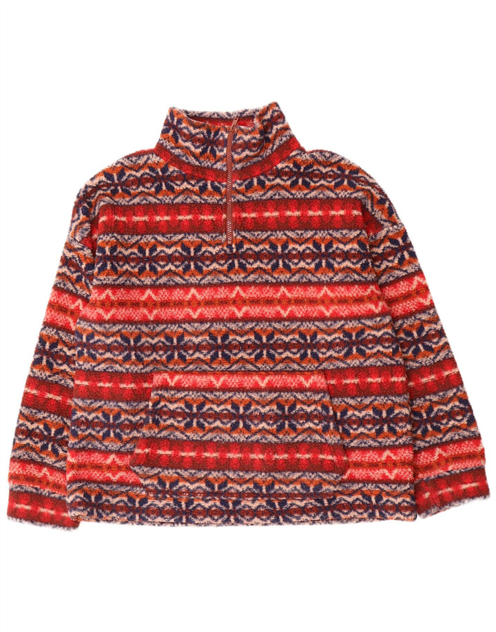 Męski sweter polarowy American Eagle o luźnym kroju, mały, wielokolorowy Fair Isle