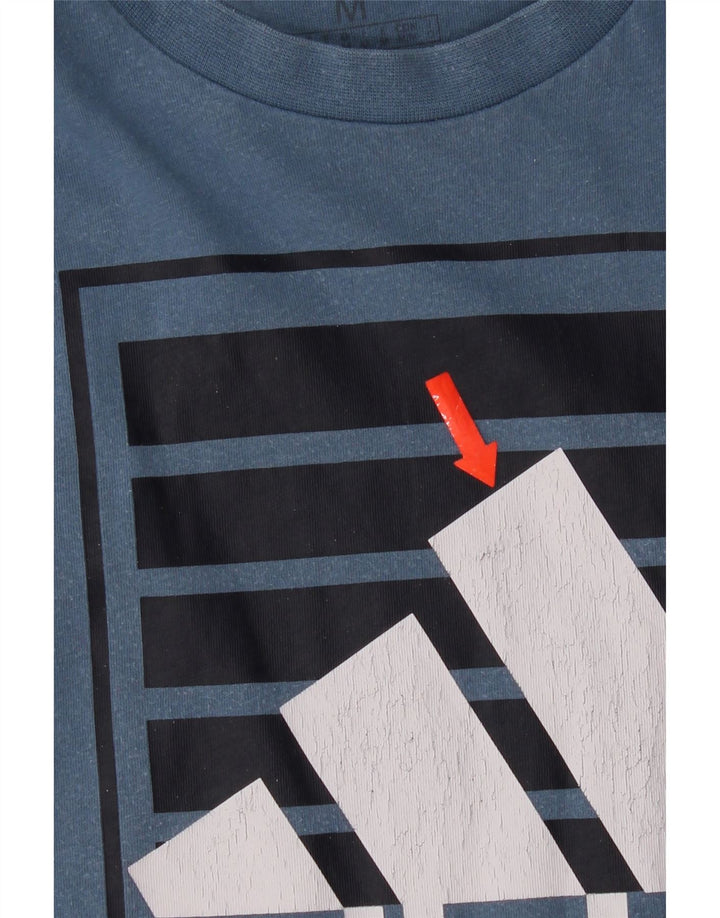 Męska koszulka graficzna Adidas Top Medium Blue