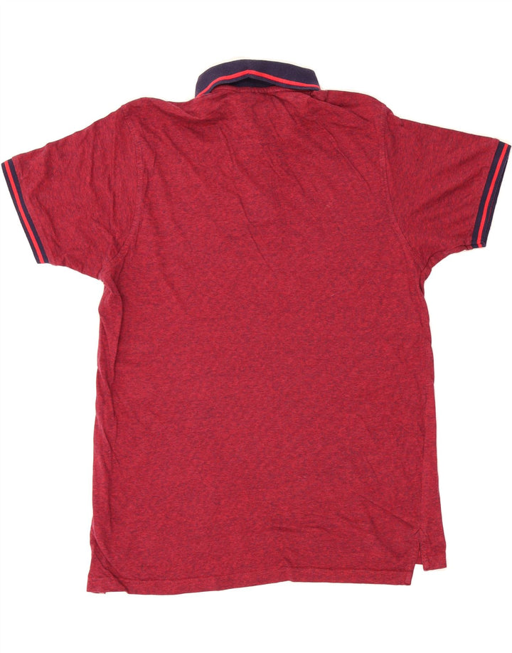 PIERRE CARDIN Mens Paris Regular Fit Polo Shirt Medium Red Pinstripe Vintage Pierre Cardin and Second-Hand Pierre Cardin from Messina Hembry 