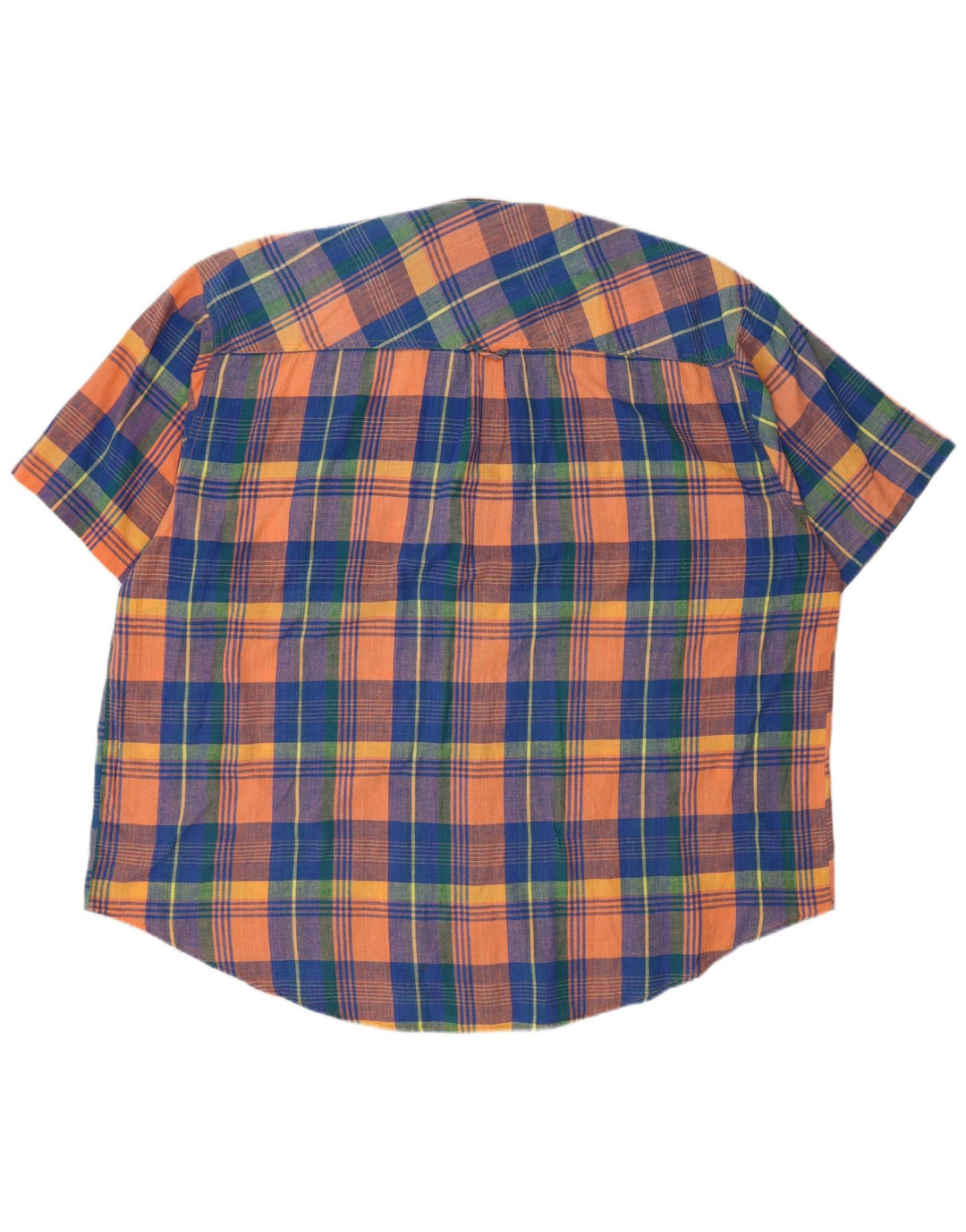 Koszula męska w stylu vintage o regularnym kroju, rozmiar 45/46, 2XL, wielokolorowa bawełniana krata