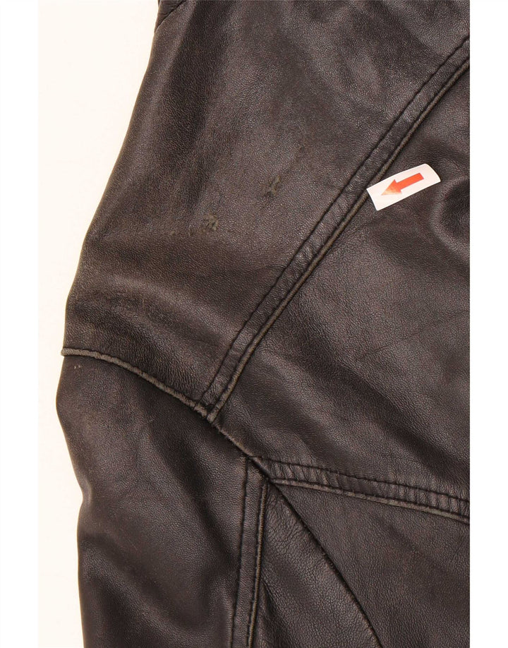 CDP Męska kurtka skórzana IT 46 Small Black
