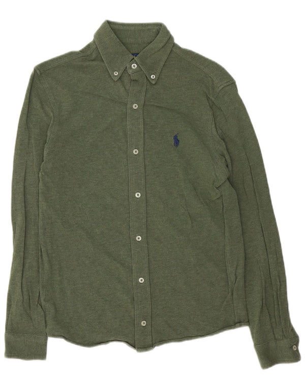 Męska koszula siatkowa o wadze piórkowej Ralph Lauren XS, zielona bawełna