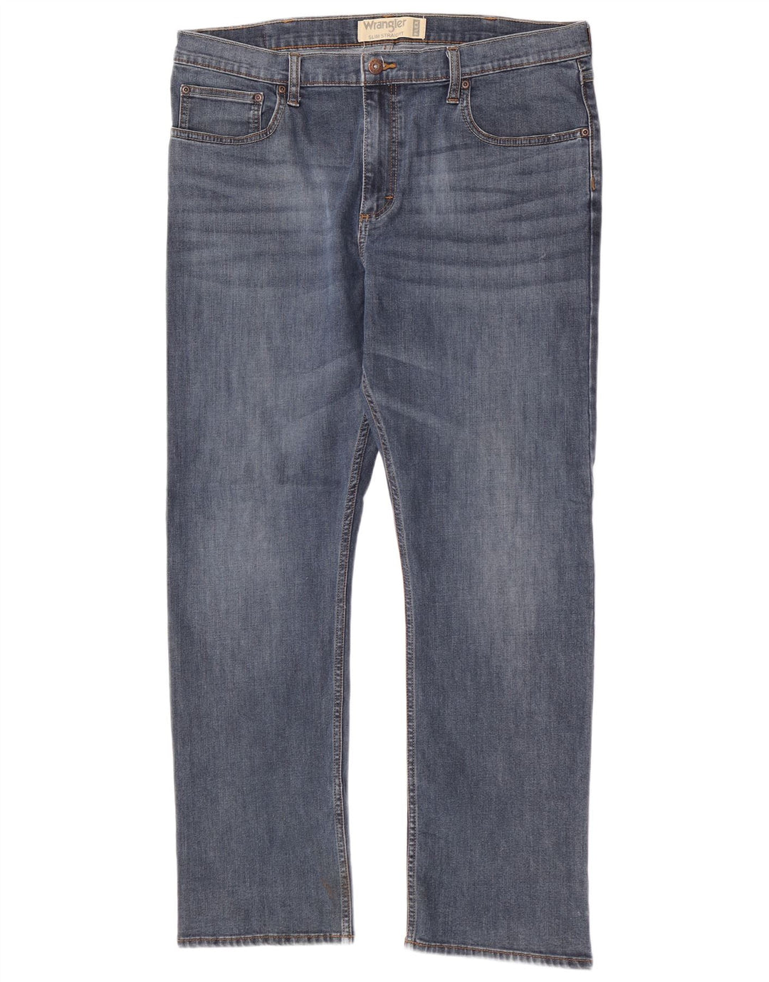 Męskie jeansy Wrangler Slim Straight W38 L30 Niebieskie