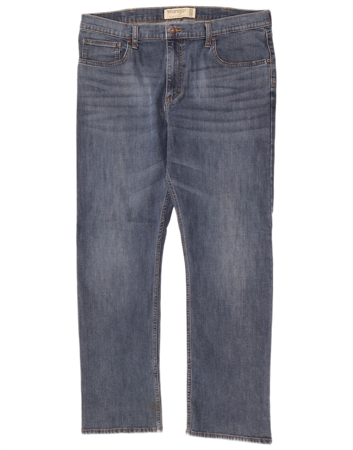 Męskie jeansy Wrangler Slim Straight W38 L30 Niebieskie