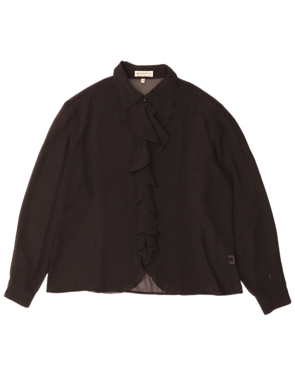 Damska bluzka z długim rękawem Mario Pucci Cecconi IT 50 XL czarna