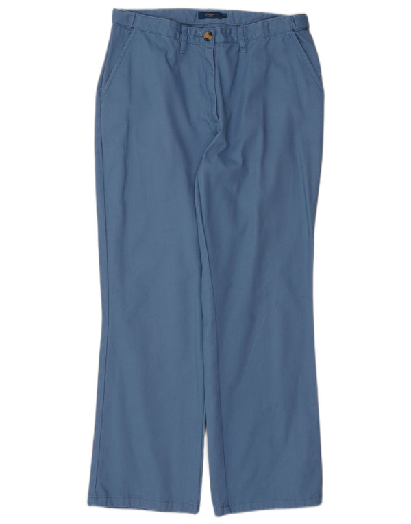 Vintage damskie proste spodnie chino UK 10 małe W30 L27 niebieskie