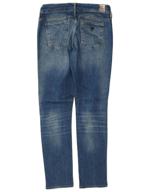 Guess Damskie Obcisłe Dżinsy W29 L29 Niebieskie