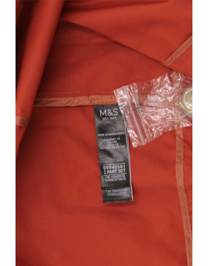 Marks & Spencer Płaszcz damski UK 12 Średni brązowy bawełniany