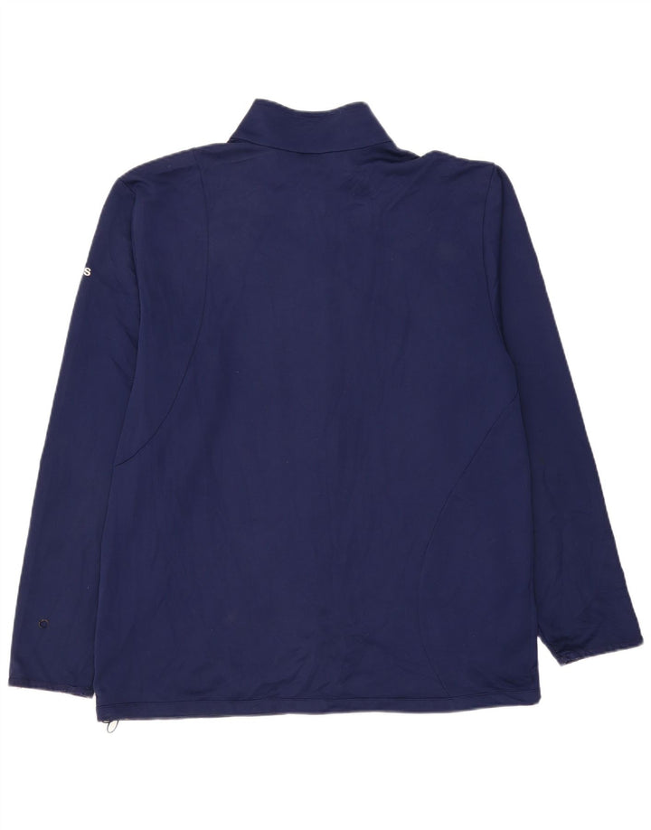 Męska kurtka dresowa ADIDAS Climalite UK 48/50 XL, granatowa, poliester
