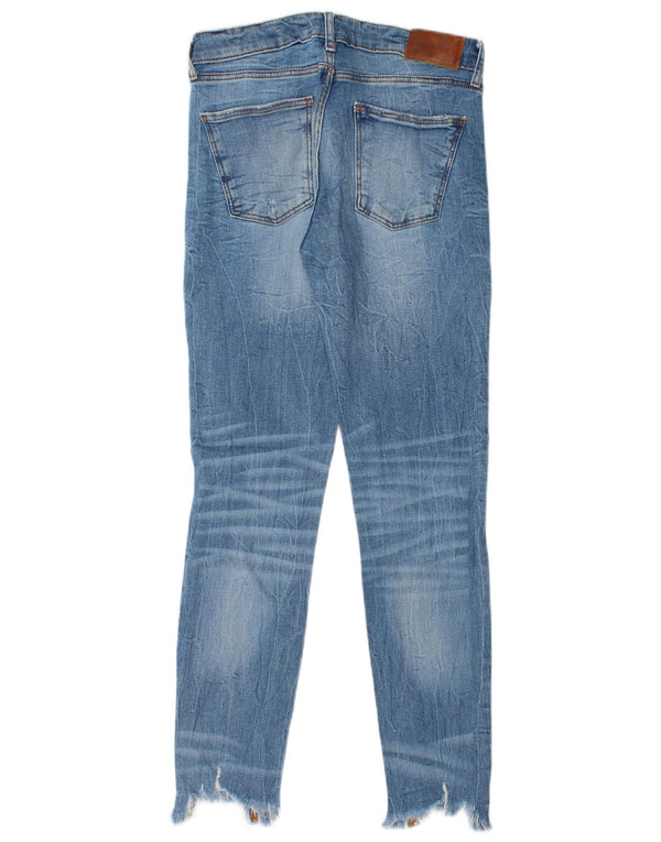 Damskie jeansy rurkowe Zara w trudnej sytuacji EU 36 XS W26 L28 niebieskie