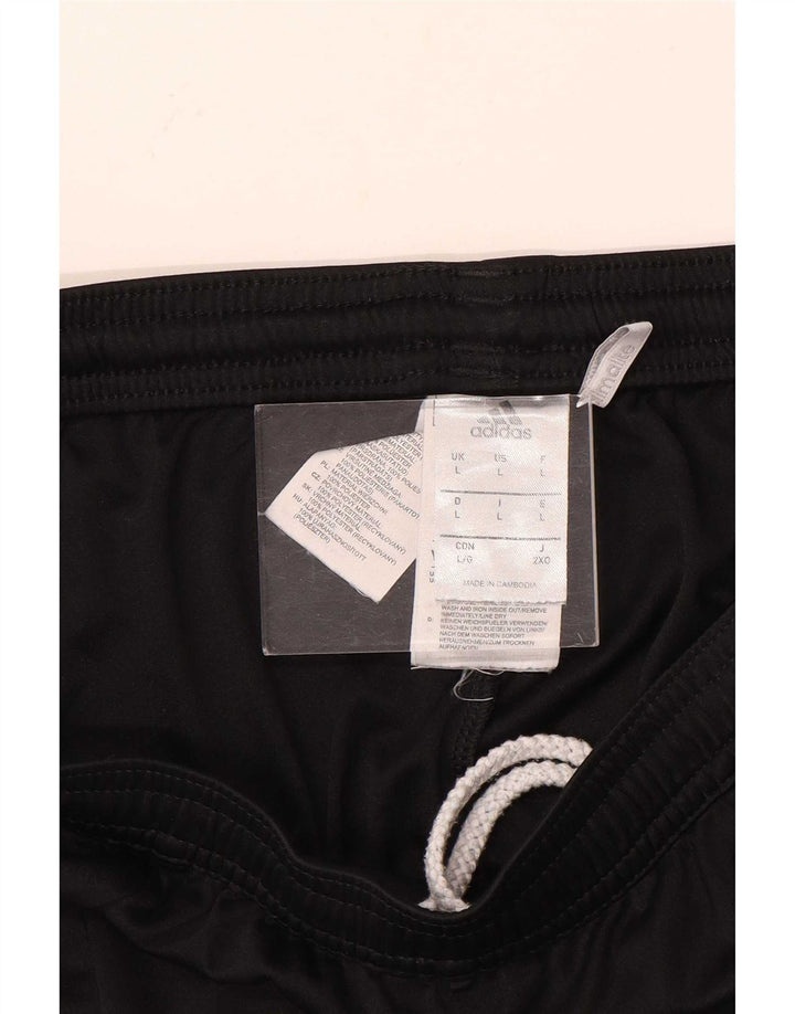 Męskie spodenki sportowe Adidas Climalite, duże, czarne, z blokami kolorów