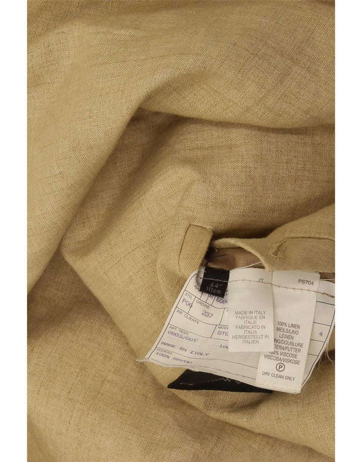 Męska marynarka Paul Smith zapinana na 3 guziki UK 44 2XL Beżowa lniana