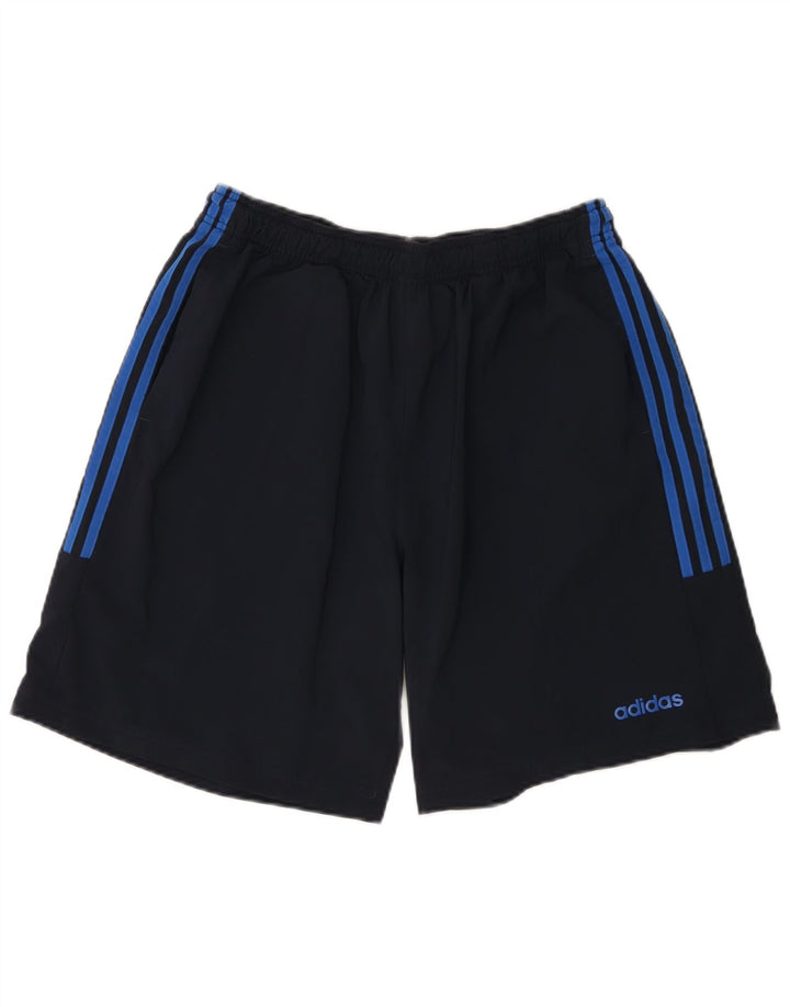 Męskie spodenki sportowe Adidas XL granatowe, poliestrowe