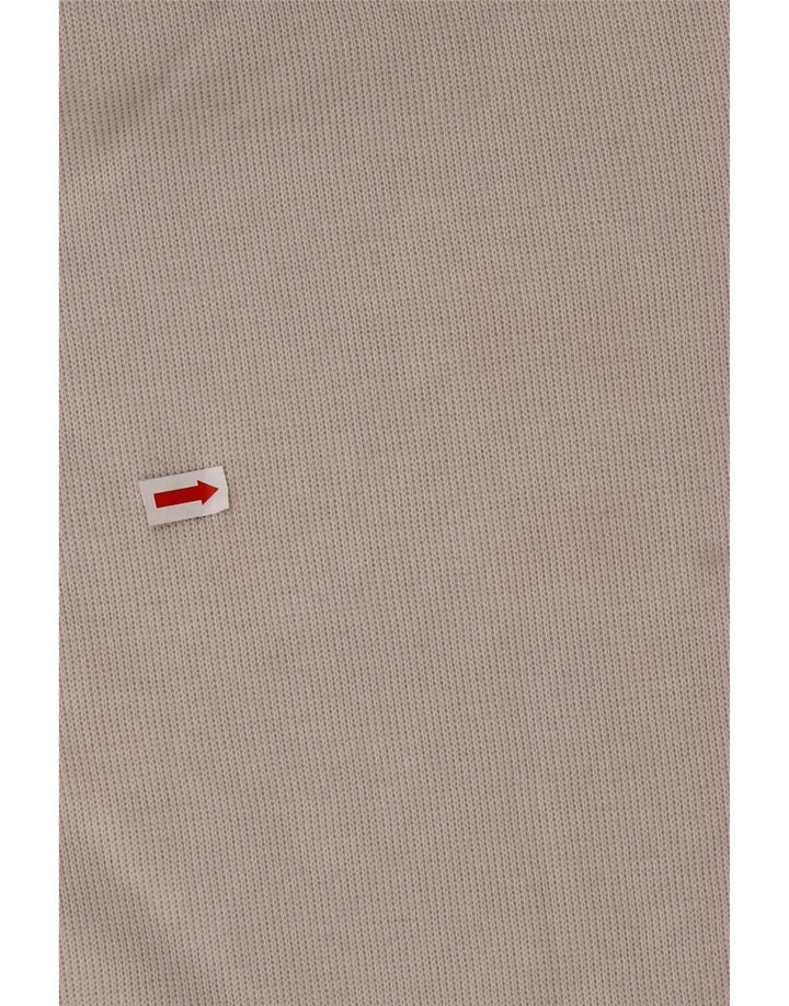 HUGO BOSS Męski top z długim rękawem XL, bawełna w kolorze złamanej bieli