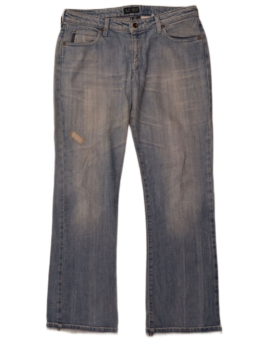 Damskie jeansy Bootcut ARMANI W30 L31 Niebieskie, bawełniane