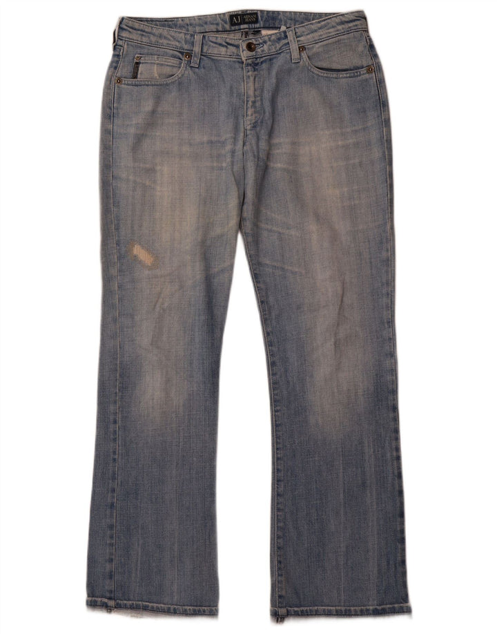 Damskie jeansy Bootcut ARMANI W30 L31 Niebieskie, bawełniane