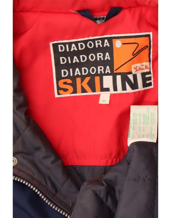 Męska kurtka narciarska Diadora UK 42 XL, poliester w kolorze czerwonym