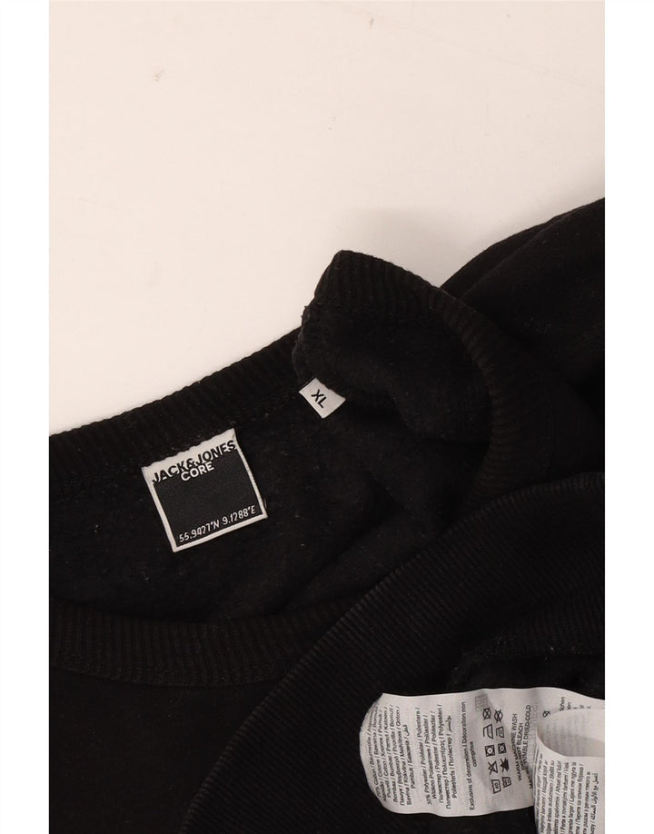 Męska bluza JACK & JONES XL, czarna, bawełniana