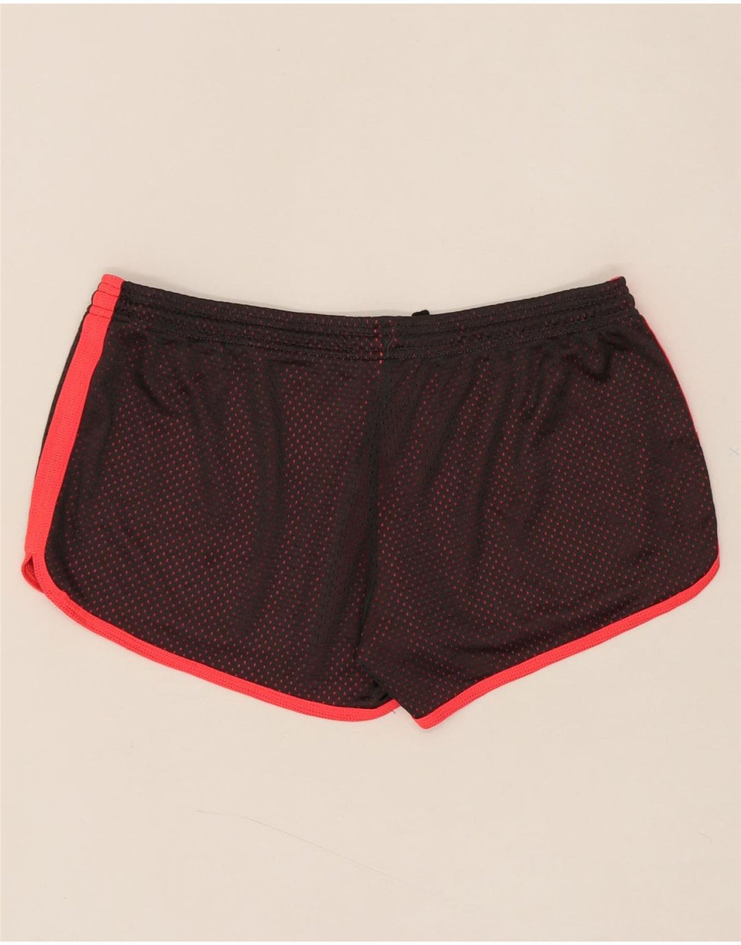 REEBOK Womens Sport Shorts UK 14 Medium  Black Colourblock Polyester Vintage Reebok and Second-Hand Reebok from Messina Hembry 