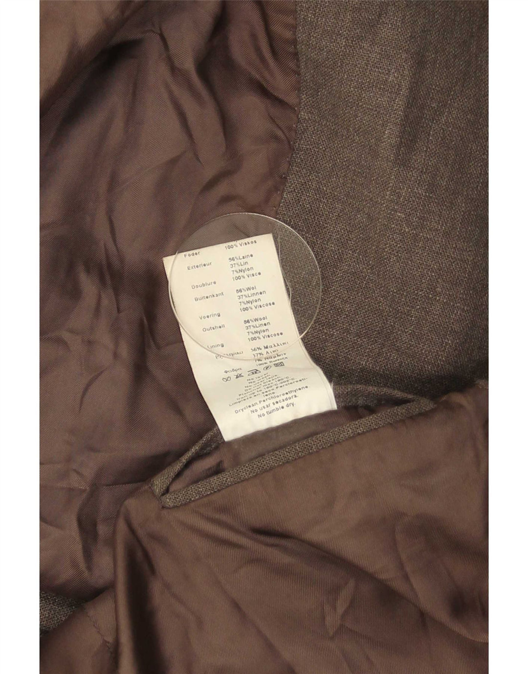 Męska marynarka zapinana na 3 guziki Massimo Dutti EU 46, mała, szara wełna