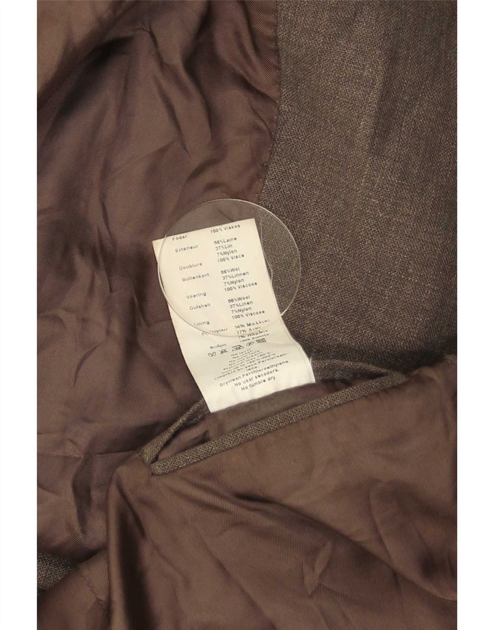 Męska marynarka zapinana na 3 guziki Massimo Dutti EU 46, mała, szara wełna