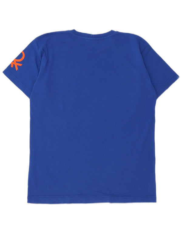 Chłopięca koszulka Benetton Disney z grafiką, 11-12 lat, 2XL, niebieska bawełna
