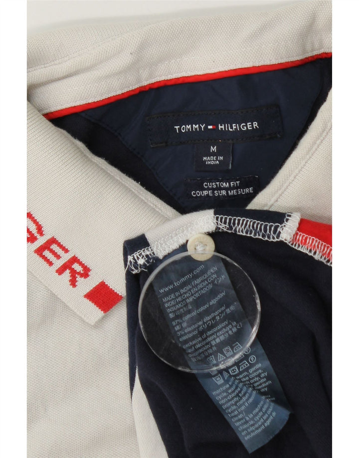 Męska koszulka polo Tommy Hilfiger z grafiką, w średnie, wielokolorowe paski