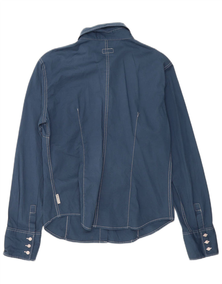 ARMANI JEANS Womens Shirt IT 46 Large Navy Blue