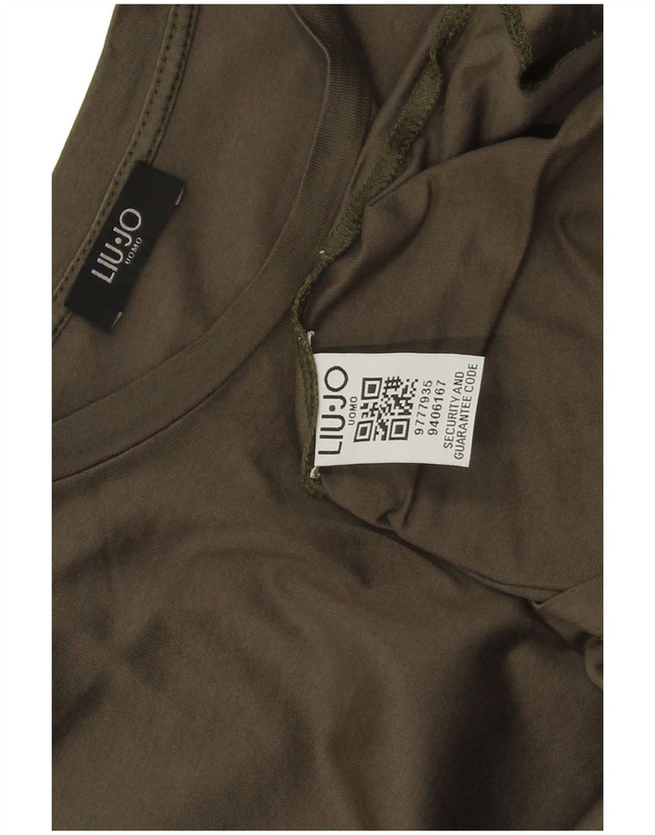 T-shirt męski Liu Jo, średni khaki