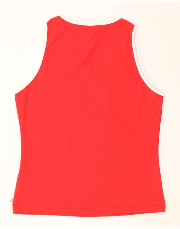 ADIDAS Womens Vest Top UK 18 XL Red Nylon