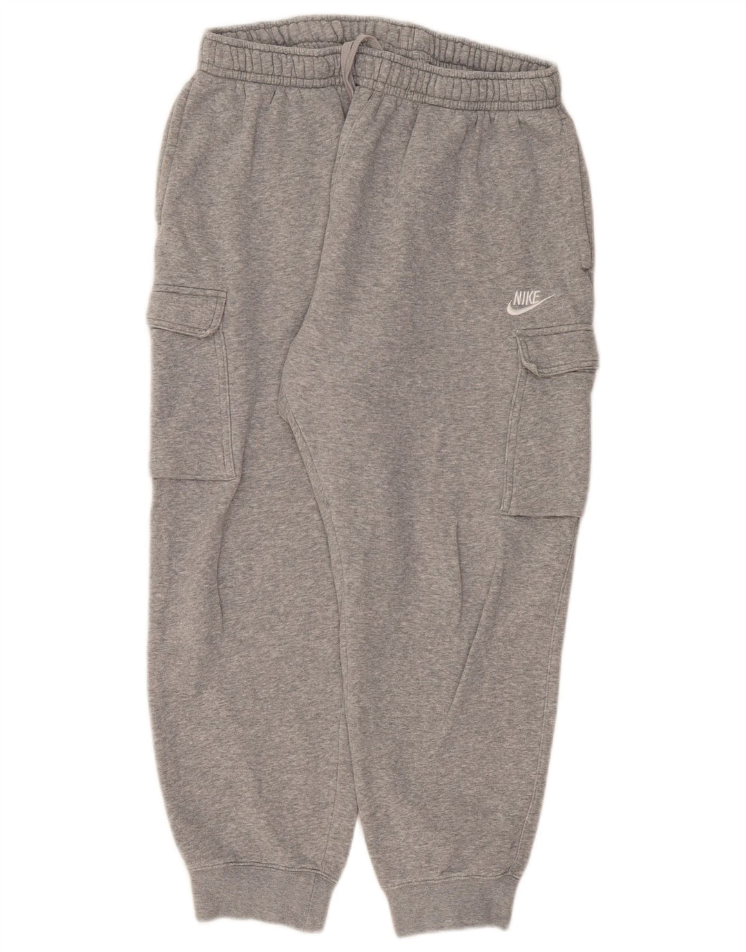 Męskie spodnie dresowe Nike Cargo, duże, szare, bawełniane