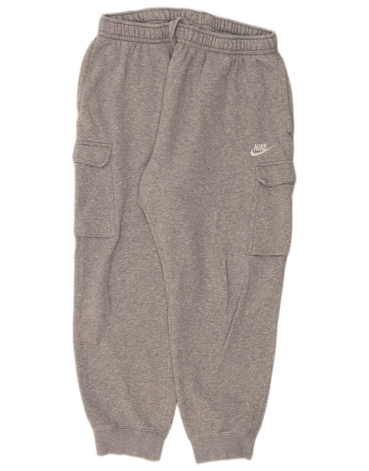 Męskie spodnie dresowe Nike Cargo, duże, szare, bawełniane