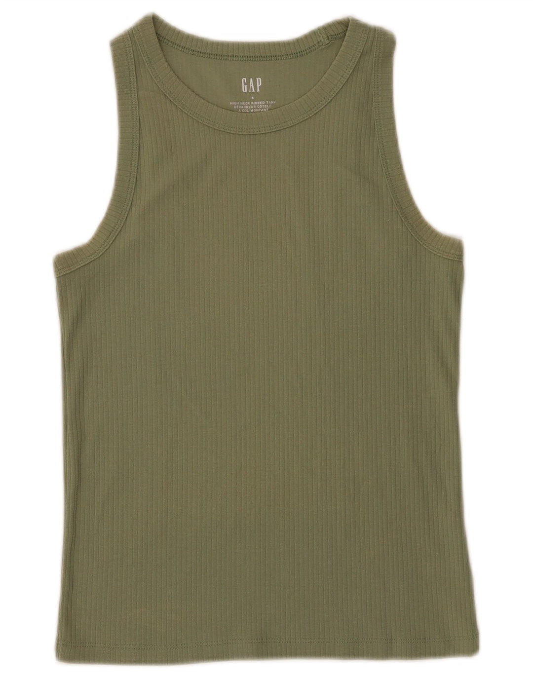 Top damski pod kamizelkę Gap UK 8, mały, bawełniany khaki
