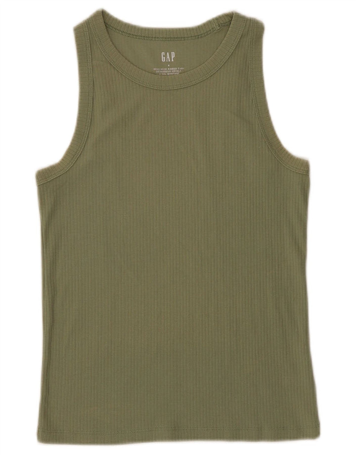 Top damski pod kamizelkę Gap UK 8, mały, bawełniany khaki