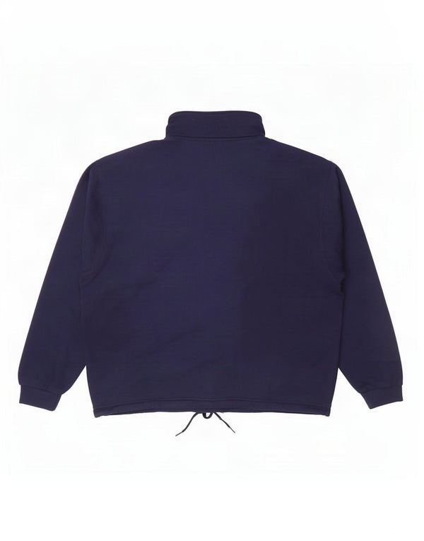 Męski sweter Champion z grafiką i zamkiem błyskawicznym, 2XL, granatowy, bawełniany