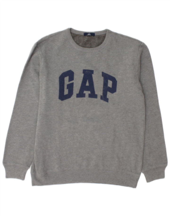 Męski sweter z grafiką Gap, średnioszary