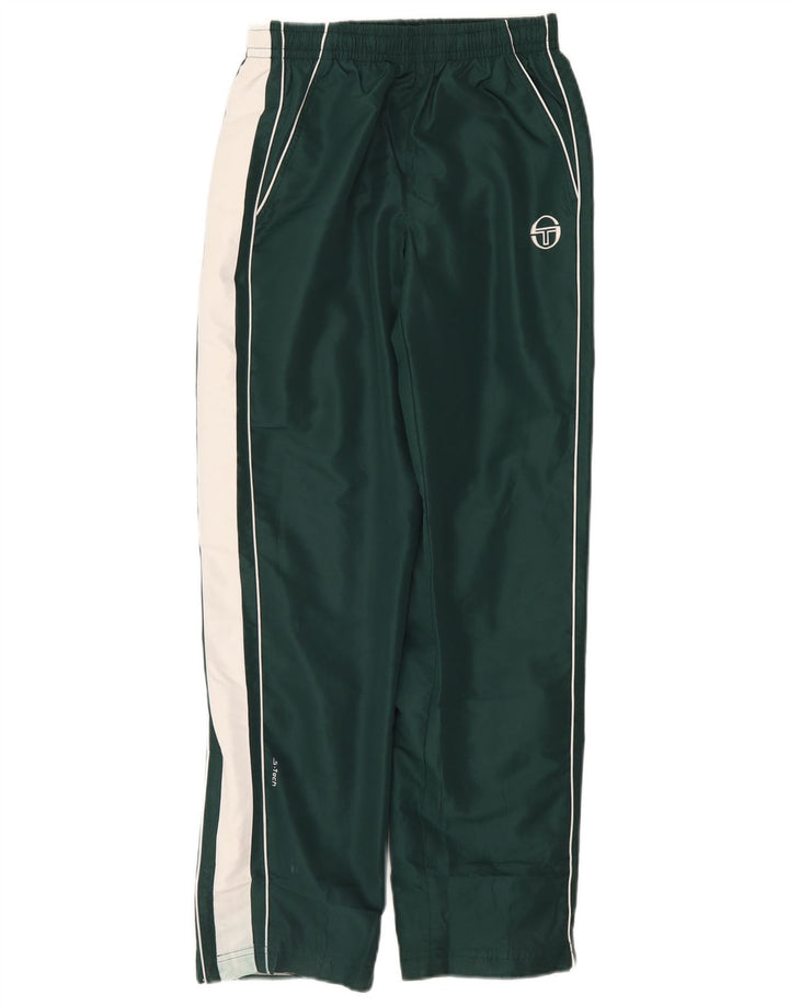 Męskie spodnie dresowe Sergio Tacchini, małe, zielone, z poliestru w blokach kolorów
