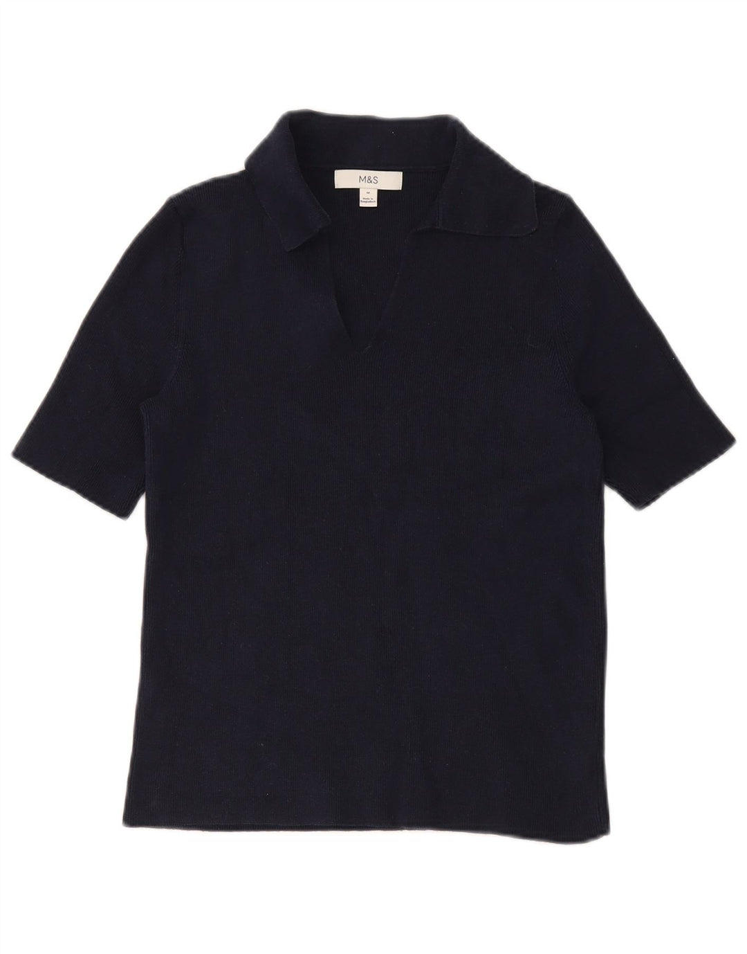 Damska koszulka polo Marks & Spencer UK 12, średnia, granatowa, bawełniana