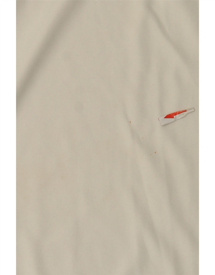 Adidas Męski T-Shirt Top XL Biały Poliester z blokami kolorów