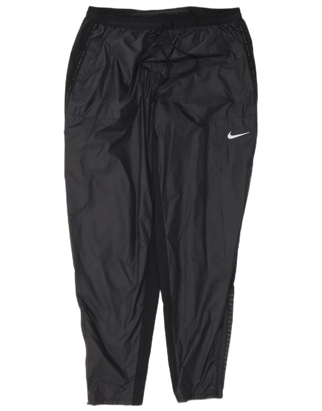 Męskie spodnie dresowe NIKE Storm-Fit, duży, czarny poliester z blokami kolorów