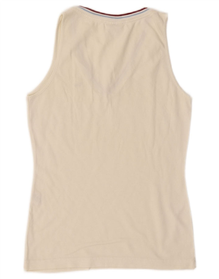 Damska kamizelka Lacoste, rozmiar 40, średnia, złamanej bieli, bawełniana