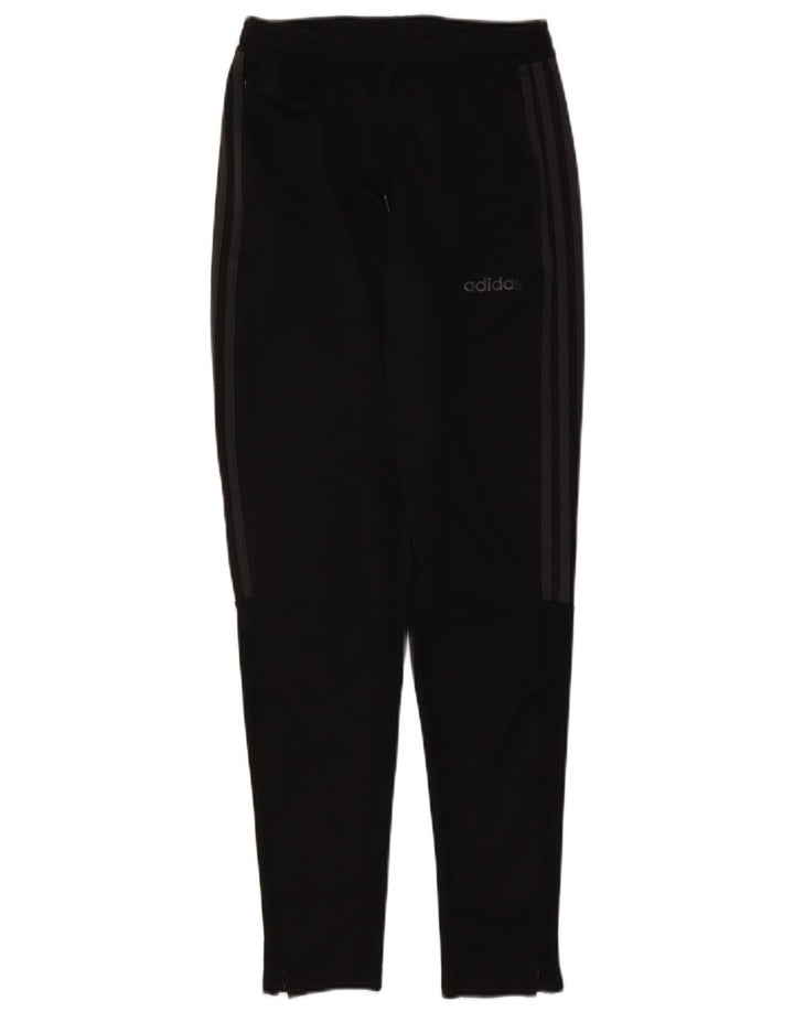 Męskie spodnie dresowe Adidas Climalite, małe, czarne, poliestrowe